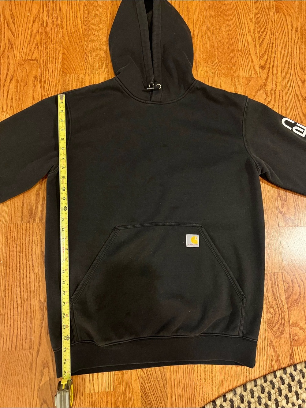 Carhartt Black Hooded Sweatshirt - Classic Workwear Hoodie